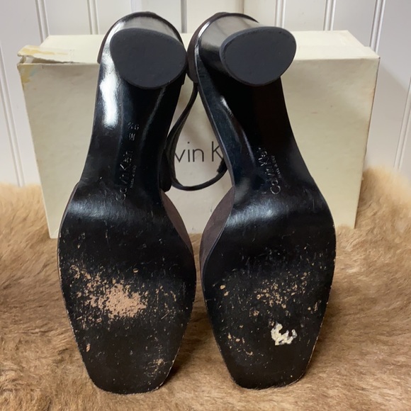 80s Calvin Klein Heels Shoes 9.5 Made in Italy - Picture 6 of 11